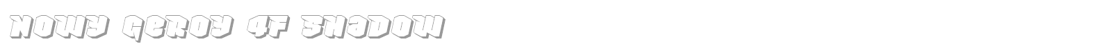 Nowy Geroy 4F font preview